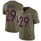 Nike Broncos 29 Bradley Roby Olive Salute To Service Limited Jersey Dzhi,baseball caps,new era cap wholesale,wholesale hats